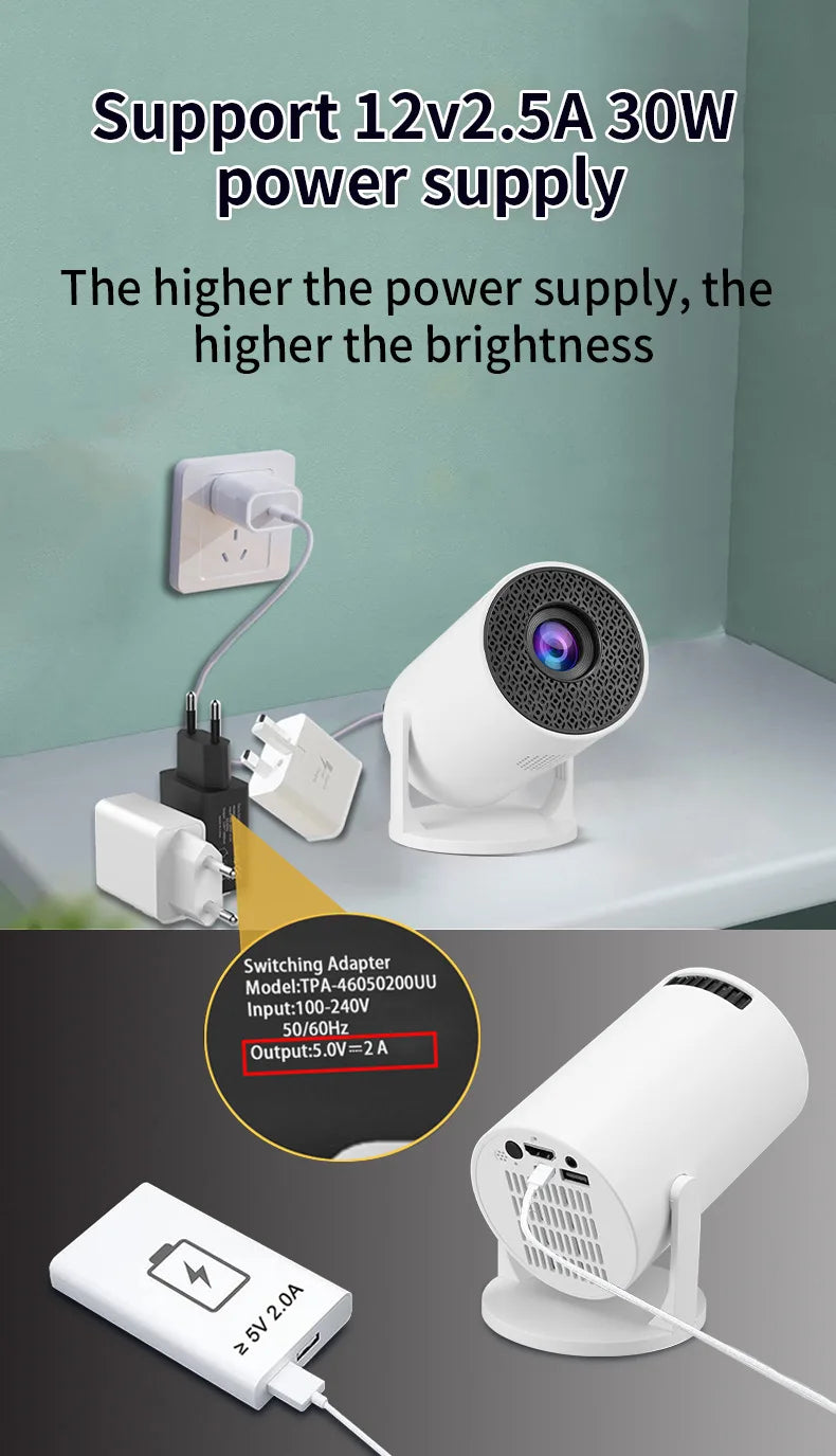 HY300 Mini Projector – Portable Home Theater Projector