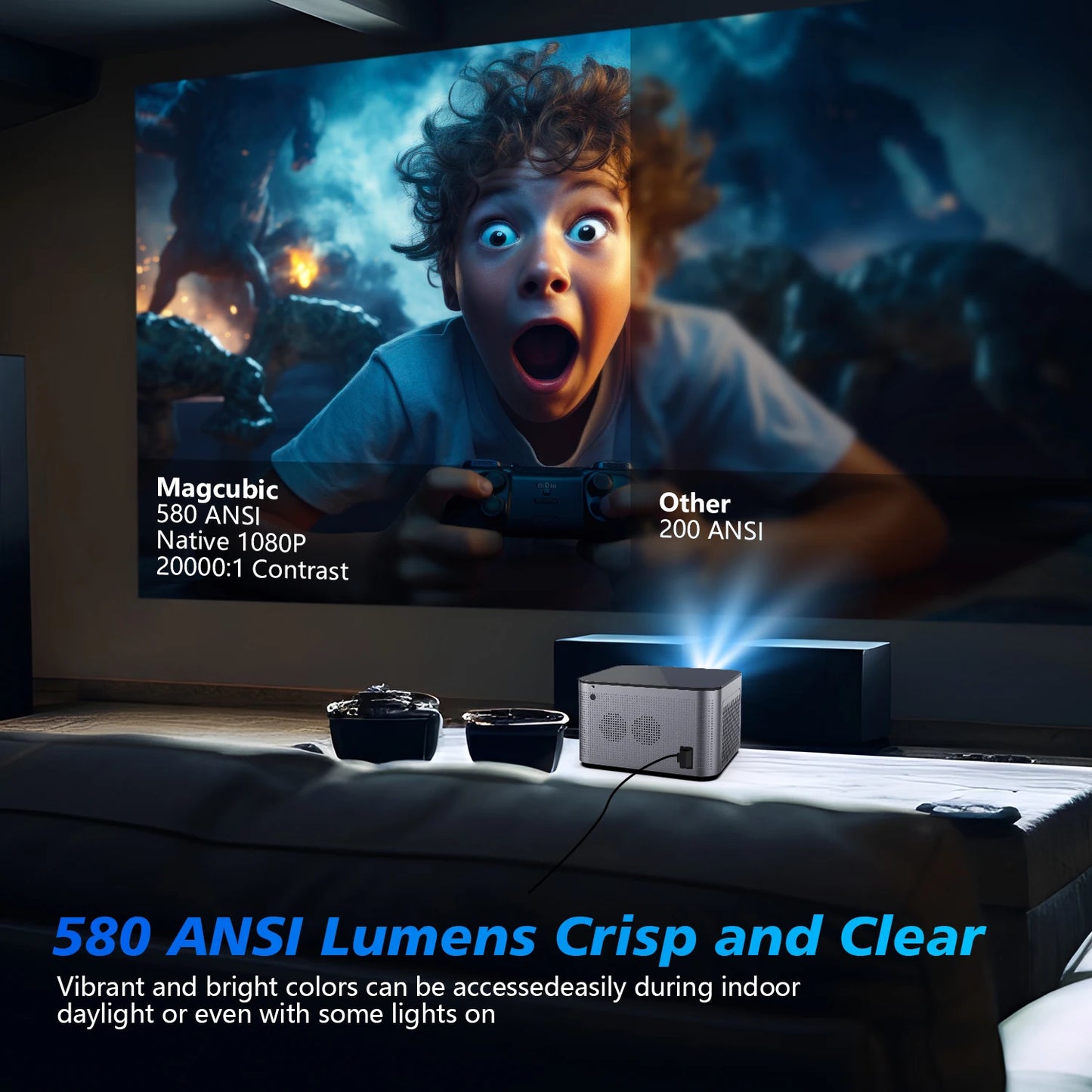 HY350 Android 11 Smart Projector